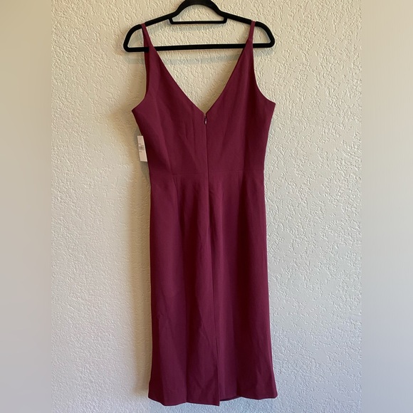 Dress The Population Gorgeous Dress NWT size 10-12 in Merlot - Picture 6 of 11